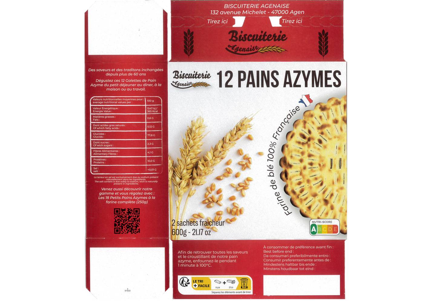 Biscuiterie d'Agen - Pains azymes