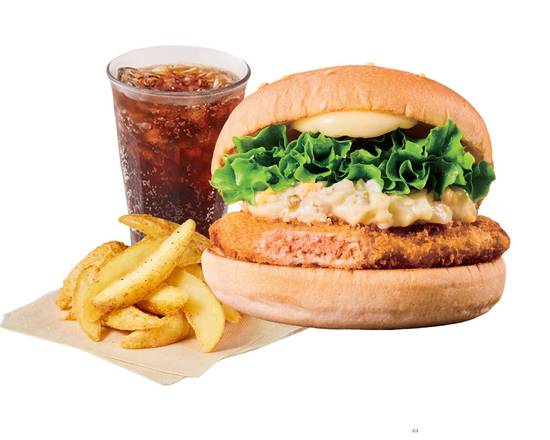 [セット]サーモンバーガー～SALMON BURGER Combo～
