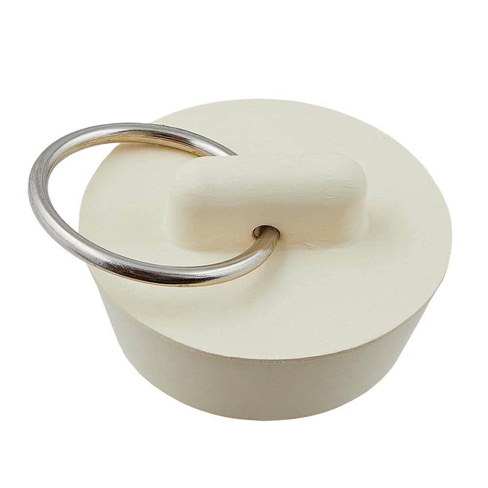 Everbilt 1-1/8 In. Tub Rubber Stopper In White