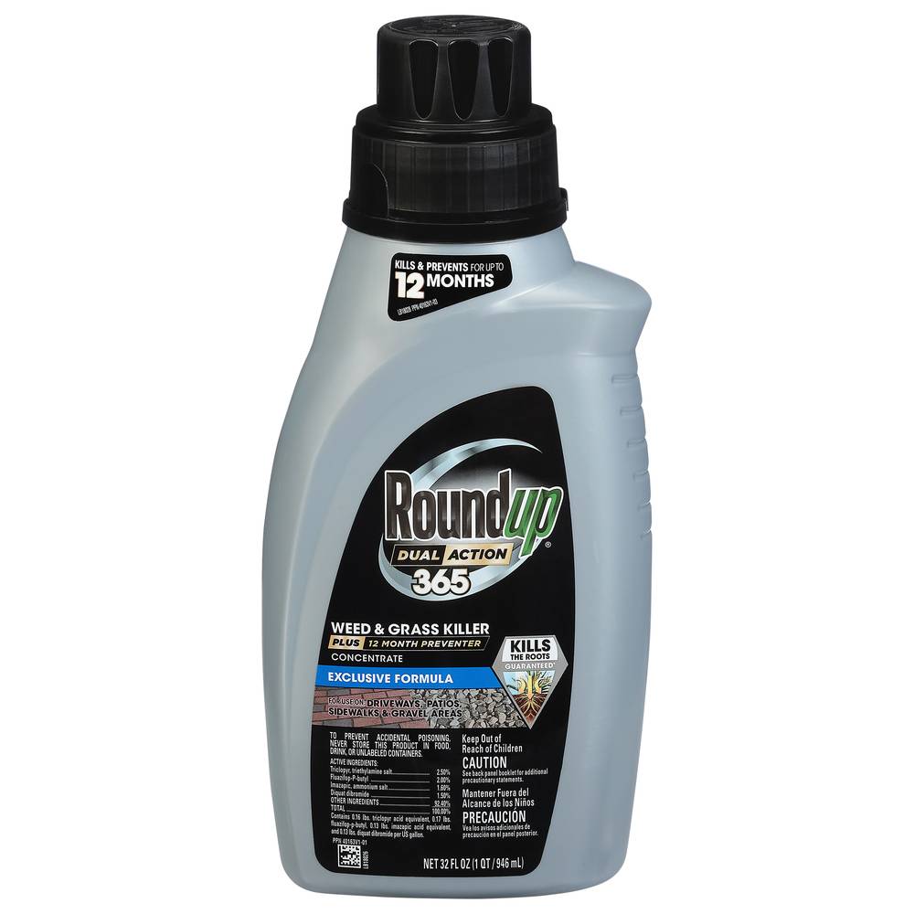 Roundup Dual Action 365 Concentrate Weed & Grass Killer (32 fl oz)