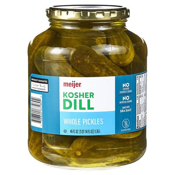 Meijer Whole Kosher Dill Pickles (46 oz)