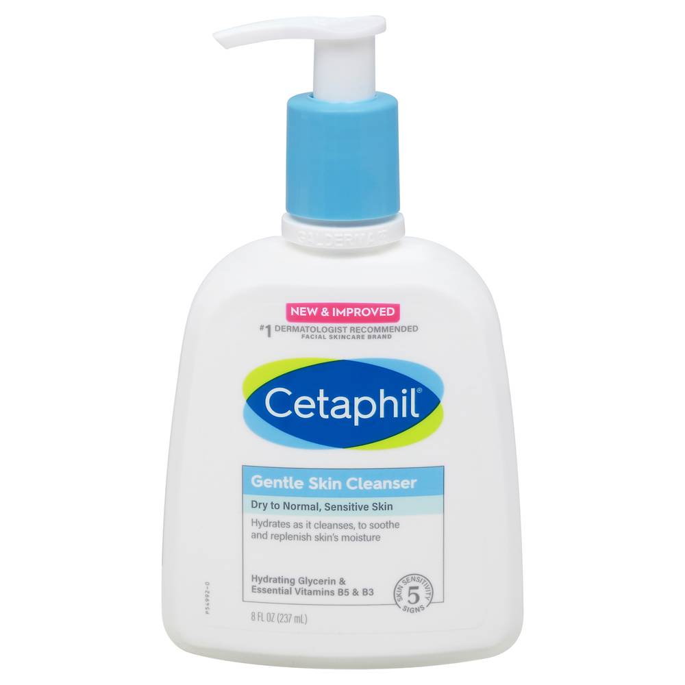 Cetaphil Dry To Normal Sensitive Skin Gentle Skin Cleanser (8 fl oz)