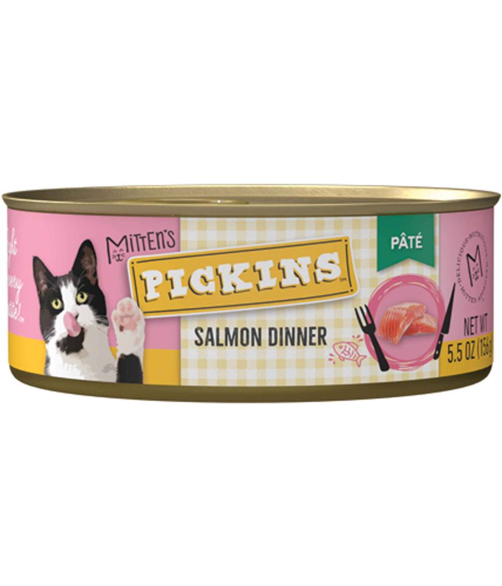 Mittens Pickins Pâté Salmon Dinner Wet Cat Food (5.5 oz)