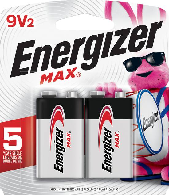 Energizer Max 9V2 Alkaline Batteries