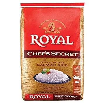 Royal Chef's Secret - Extra Long Grain Basmati Rice - 40 lbs (1 Unit per Case)