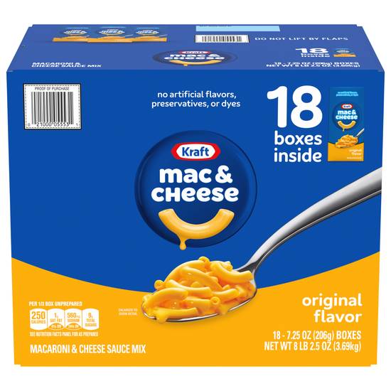 Kraft Original Macaroni & Cheese Dinner (18 ct)