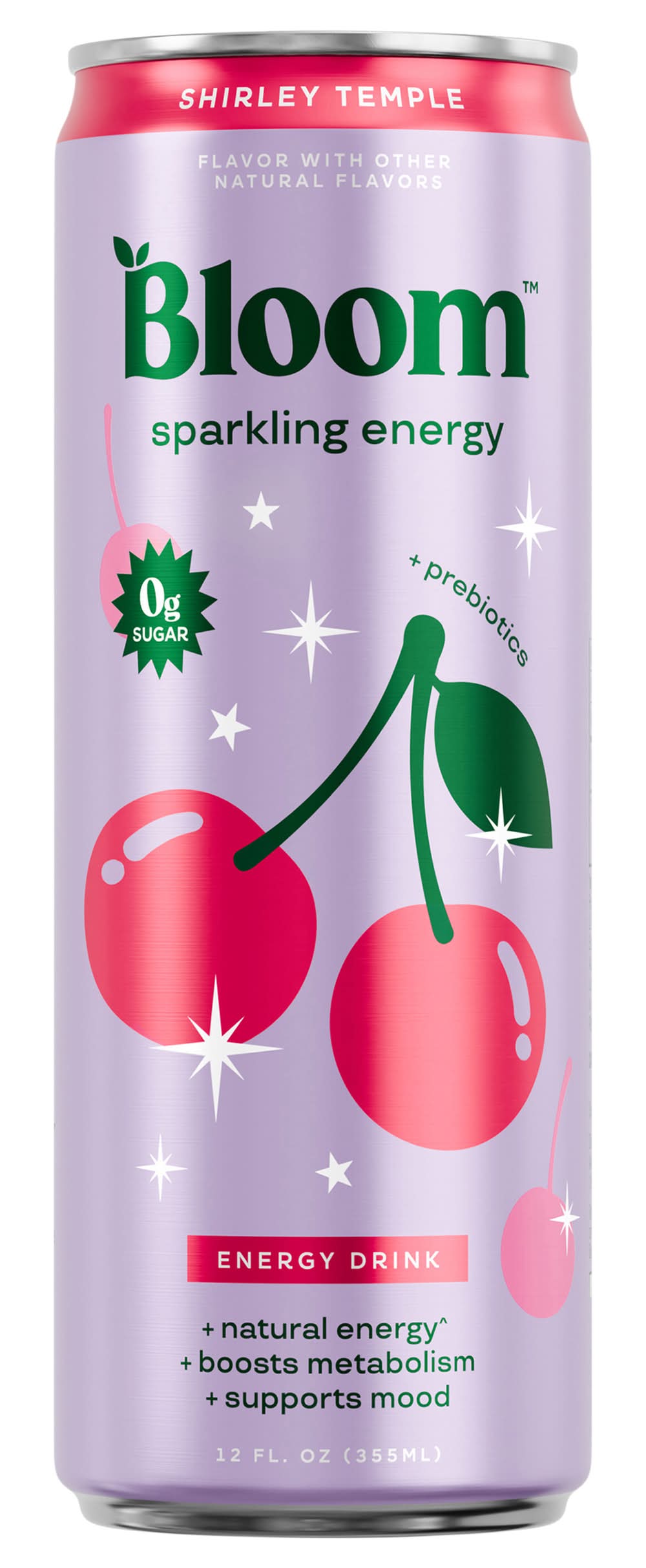 Bloom Sparkling Energy Drink, Shirley Temple (12 fl oz)