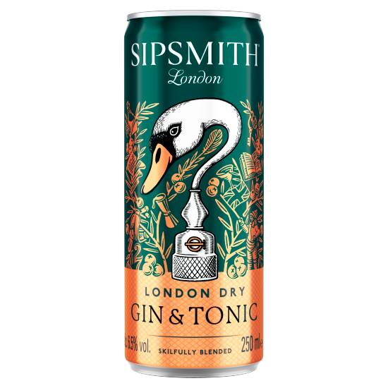 Sipsmith London Dry Gin and Tonic 250ml