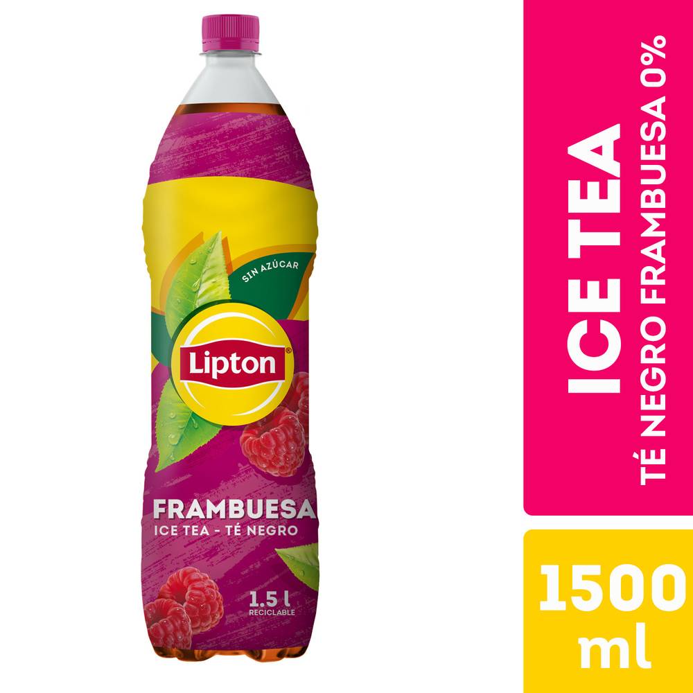 Lipton · Ice tea black zero - Raspberry (1,5 L)