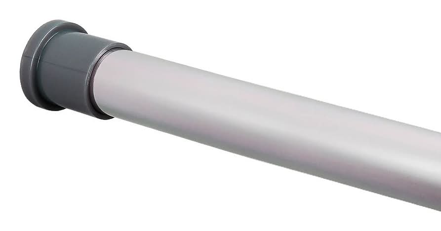 Style Selections 42-in to 72-in Chrome Tension Single straight Adjustable Shower Curtain Rod