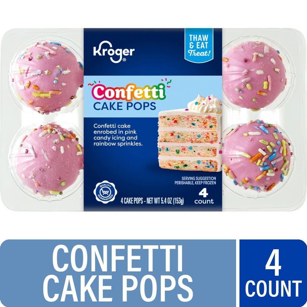 Kroger Confetti Cake Pop (5.4 oz, 4 ct)
