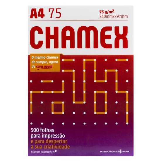 Chamex papel sulfite a4 office (500 un)