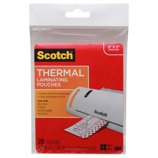 Scotch Thermal Laminating Pouches ( 20 ct)