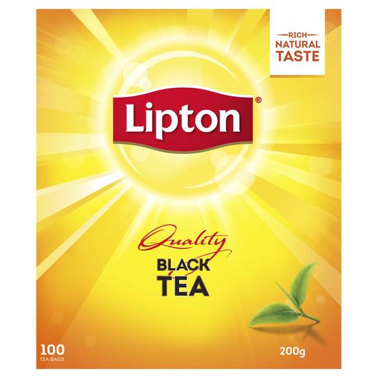 Lipton Quality Black Tea Bags (100 Pack) 100g