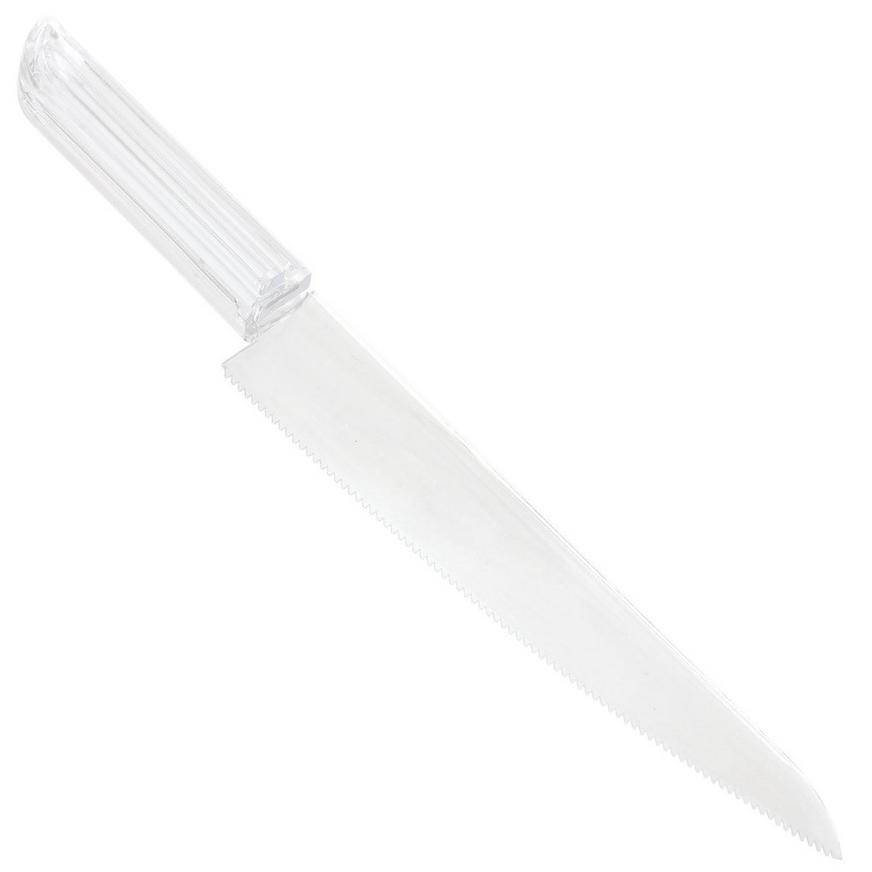 Party City Clear Plastic Cake Knife (11 in)