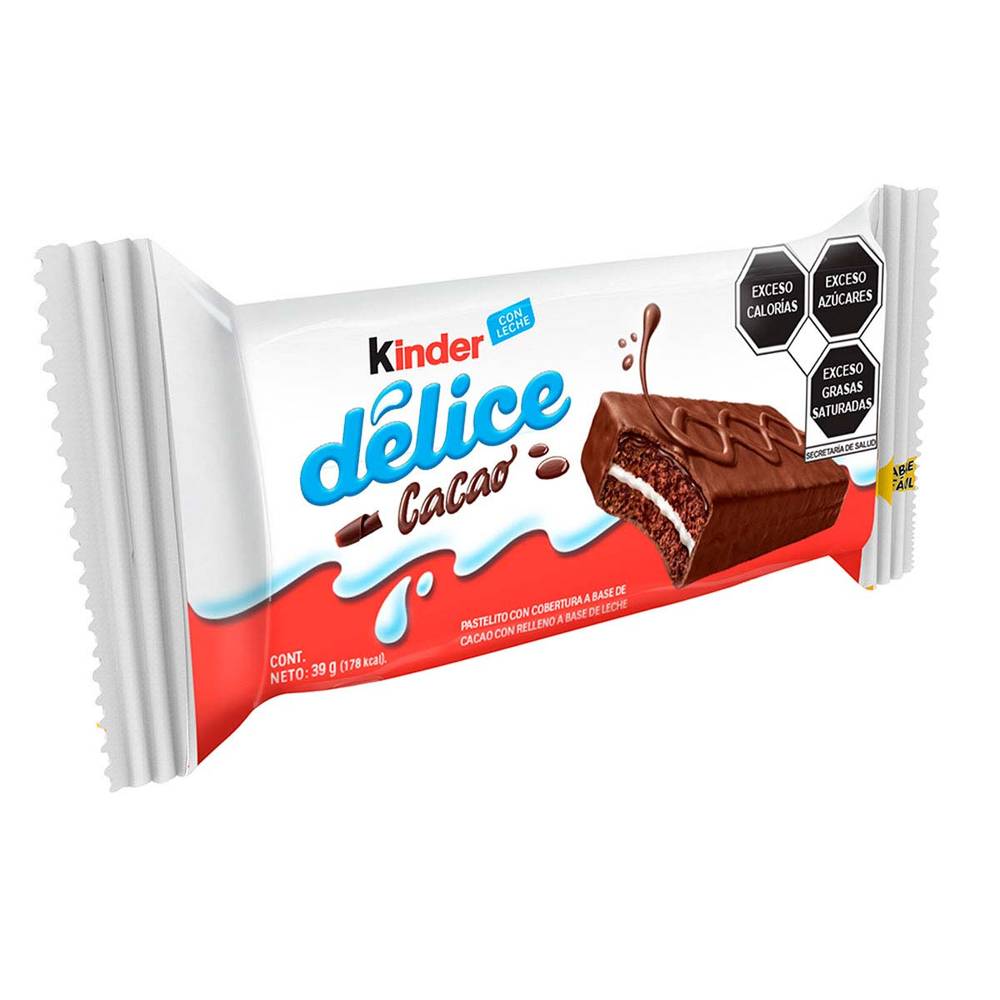 Kinder délice pastelito cacao (sobre 39 g)