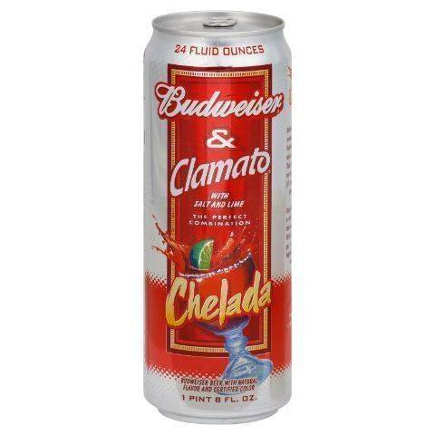 Budweiser & Clamato Chelada 25oz Can