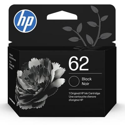 HP Ink Cartridge, Black (62 ct)