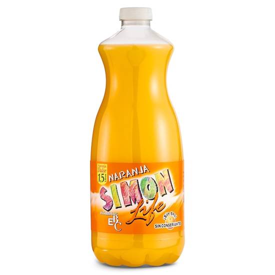 Zumo de naranja Simon life botella 1.5 l