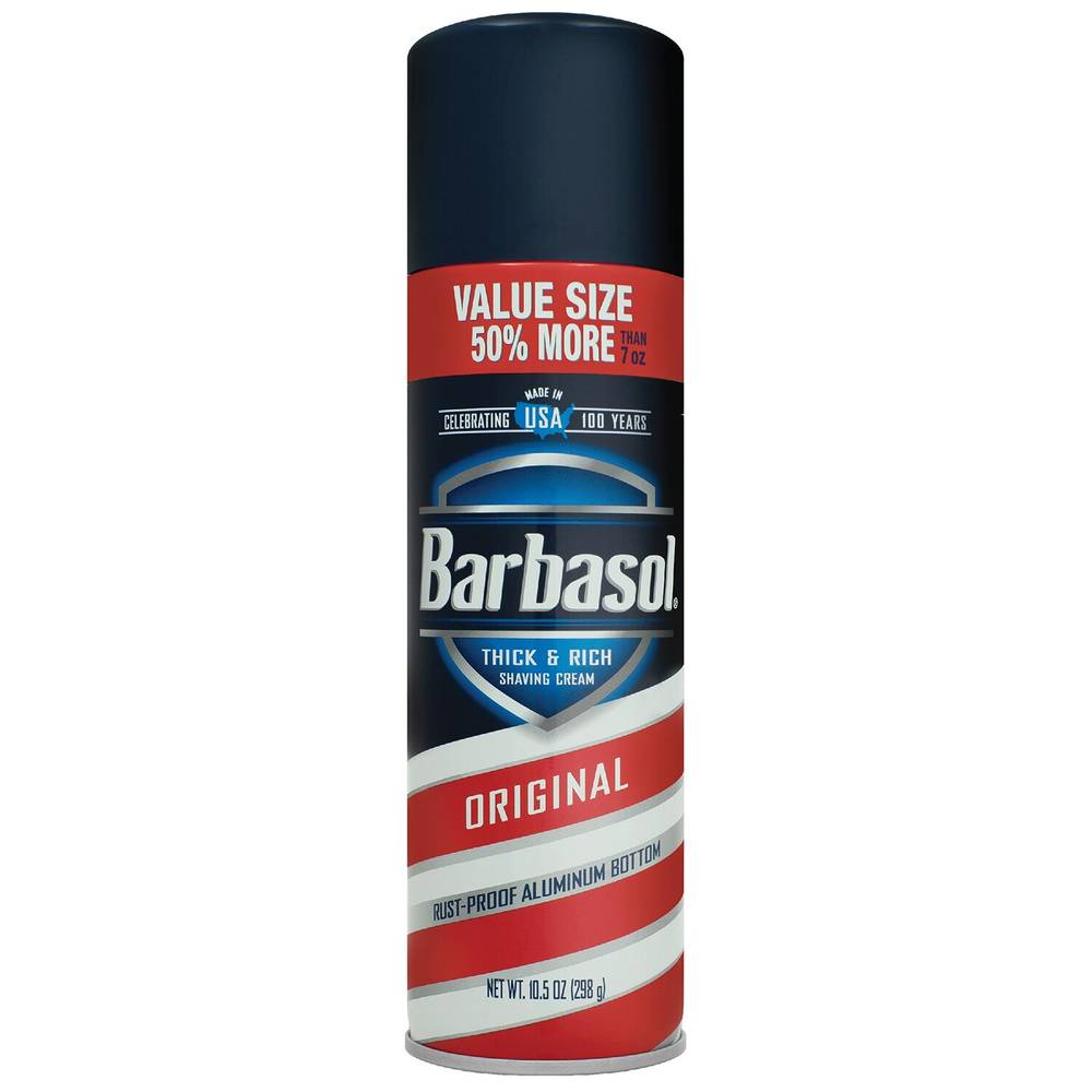 Barbasol Thick & Rich Shaving Cream, Original, 10.5 Oz