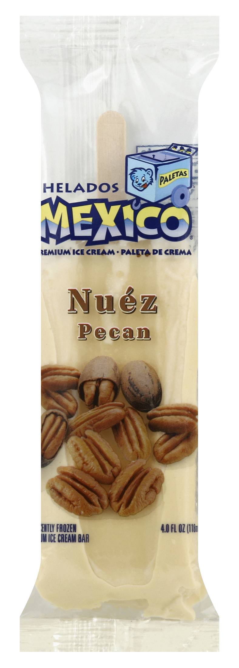 Helados Mexico Pecan Premium Ice Cream Bar (4 fl oz)