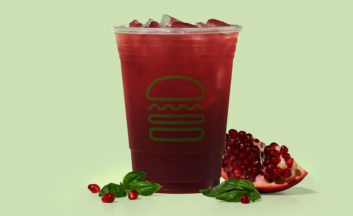 Pomegranate Sweet Basil Lemonade