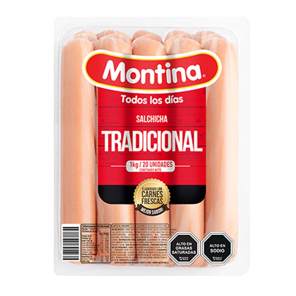 Montina salchicha tradicional (al vacío 1 kg)