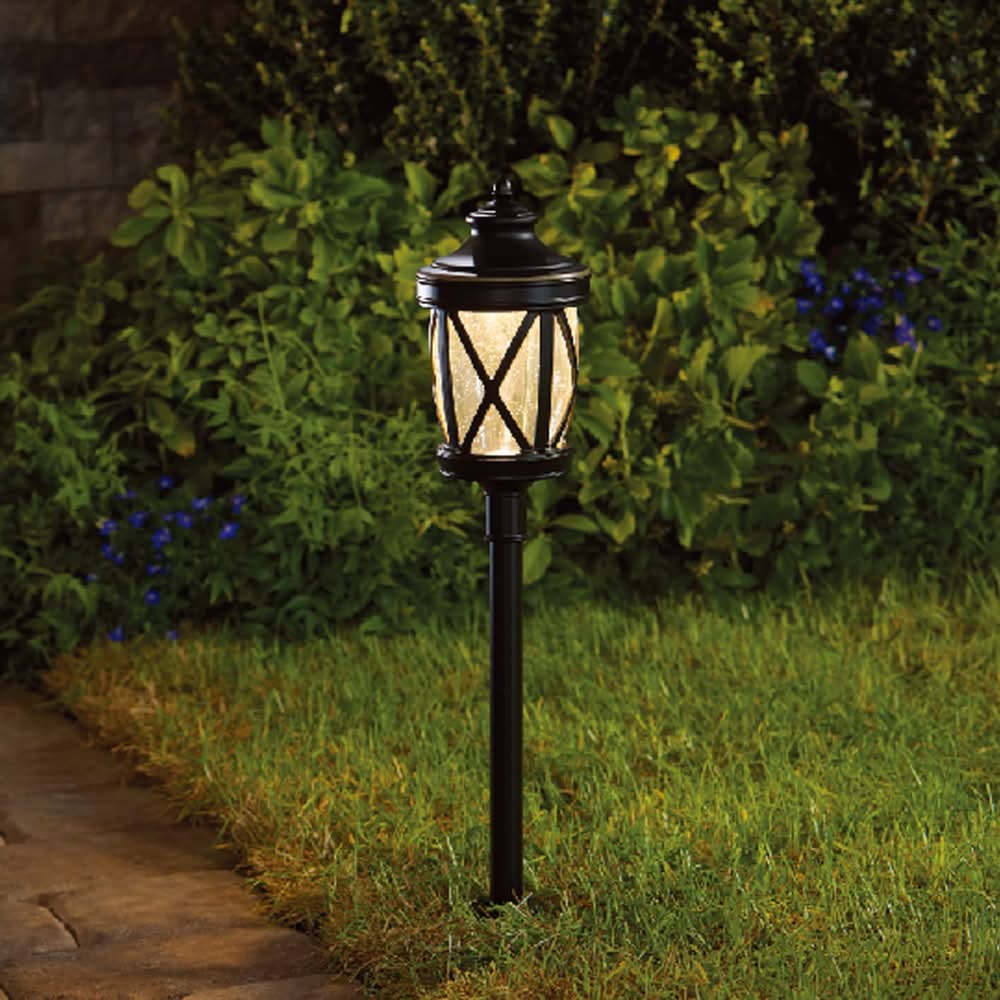 Harbor Breeze 80 -Lumens Bronze Low voltage Hardwired LED Outdoor Path light 3000-K