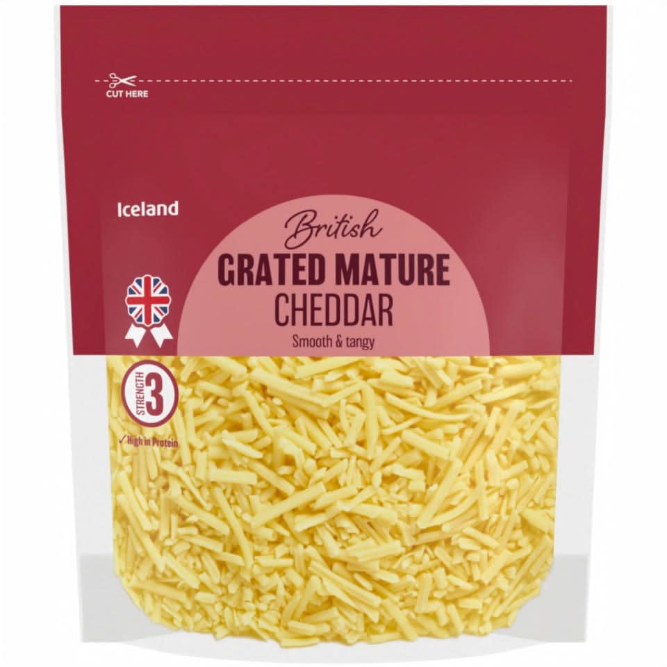 Iceland Grated Mature Cheddar Cheese (250g)