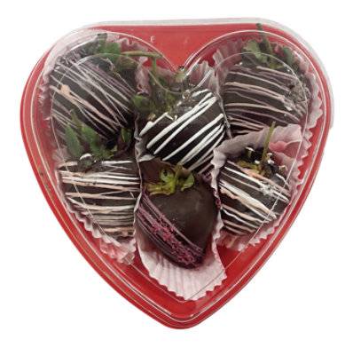 Chocolate Covered Strawberry Tray 6 Count - 9 Oz