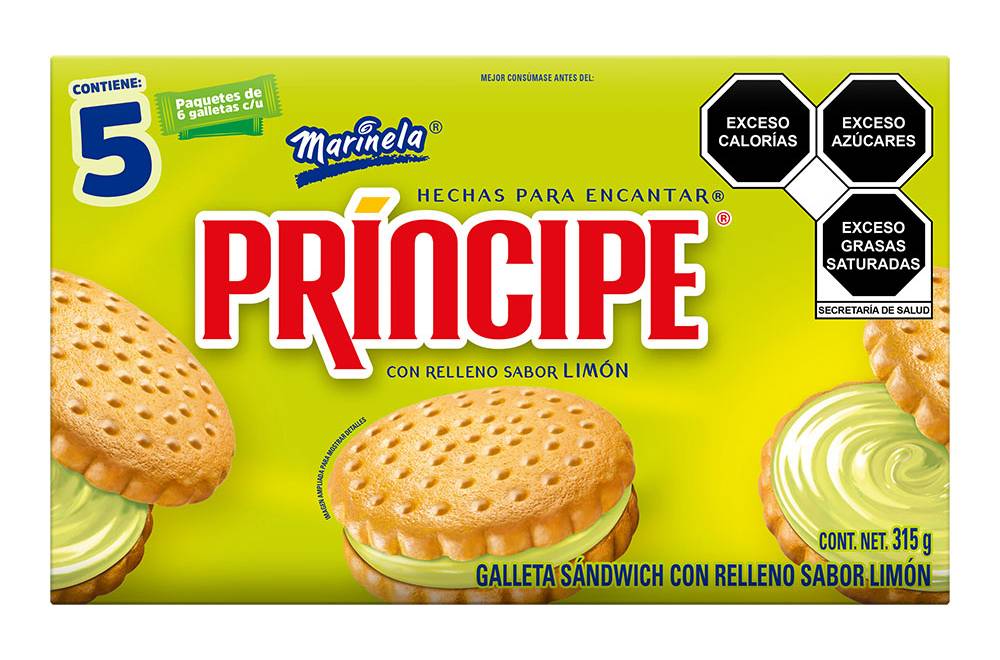 Marinela · Galletas príncipe limón (315 g)