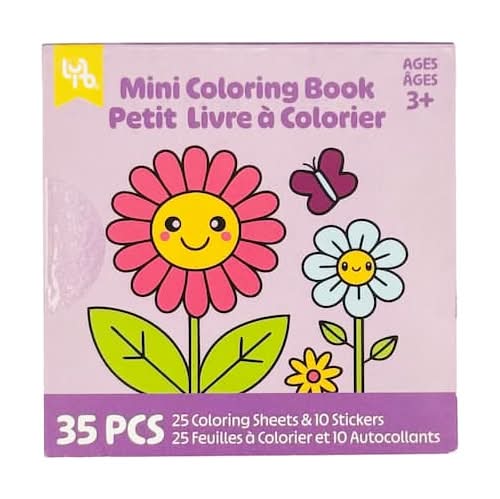 Little Yellow Bicycle Flower Mini Coloring Book
