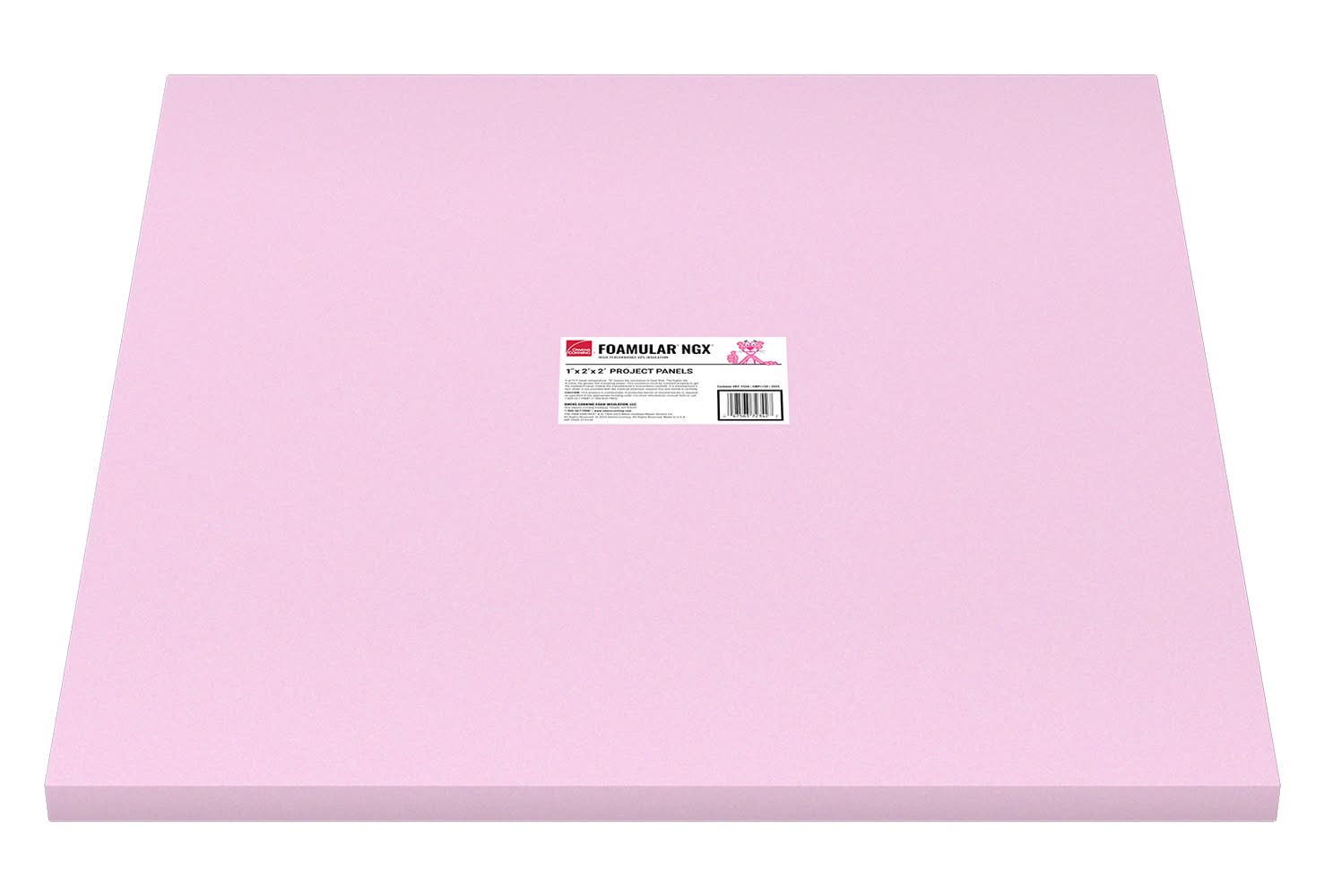 Owens Corning FOAMULAR R- 5 , 1-in x 2-ft x 2-ft Unfaced Foam Board Insulation