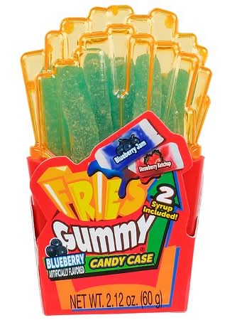 Sweet N Fun Gummy Fries With Candy Case, Blueberry-Strawberry (2.12 oz)