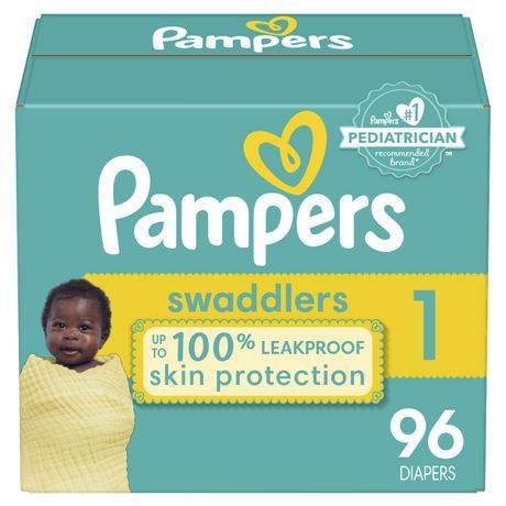 Pampers Swaddlers Skin Protection Diapers Super pack, 1 (96 ct)