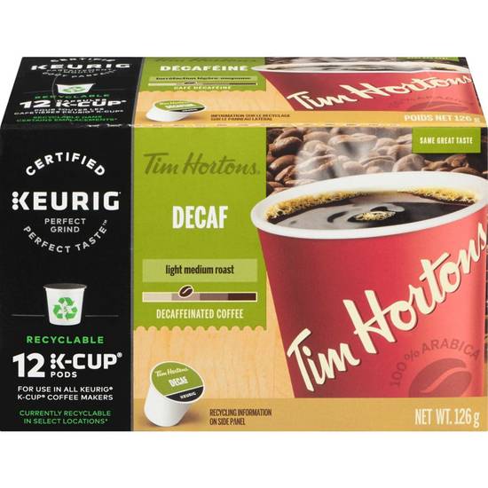 Tim Hortons Single Serve Coffee Pods Decaf (126 g)