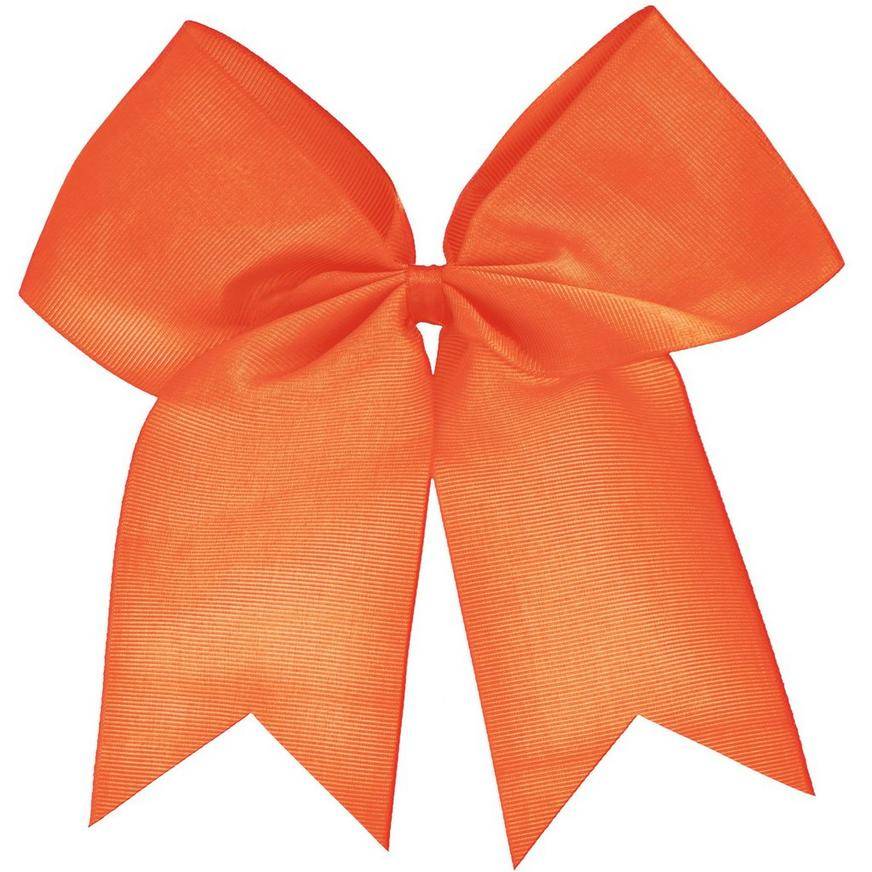 Party City Oversized Hair Bow (female/9in x 8in/orange)