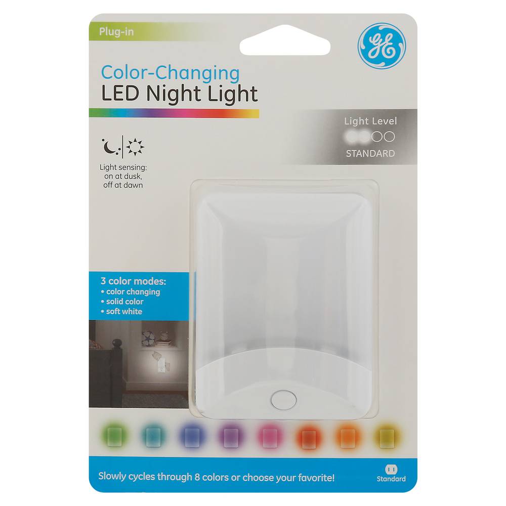 General Electric Led Color-Changing Night Light, Multicolor