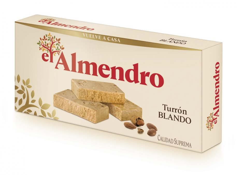 Turrón blando El Almendro sin gluten 250 g.