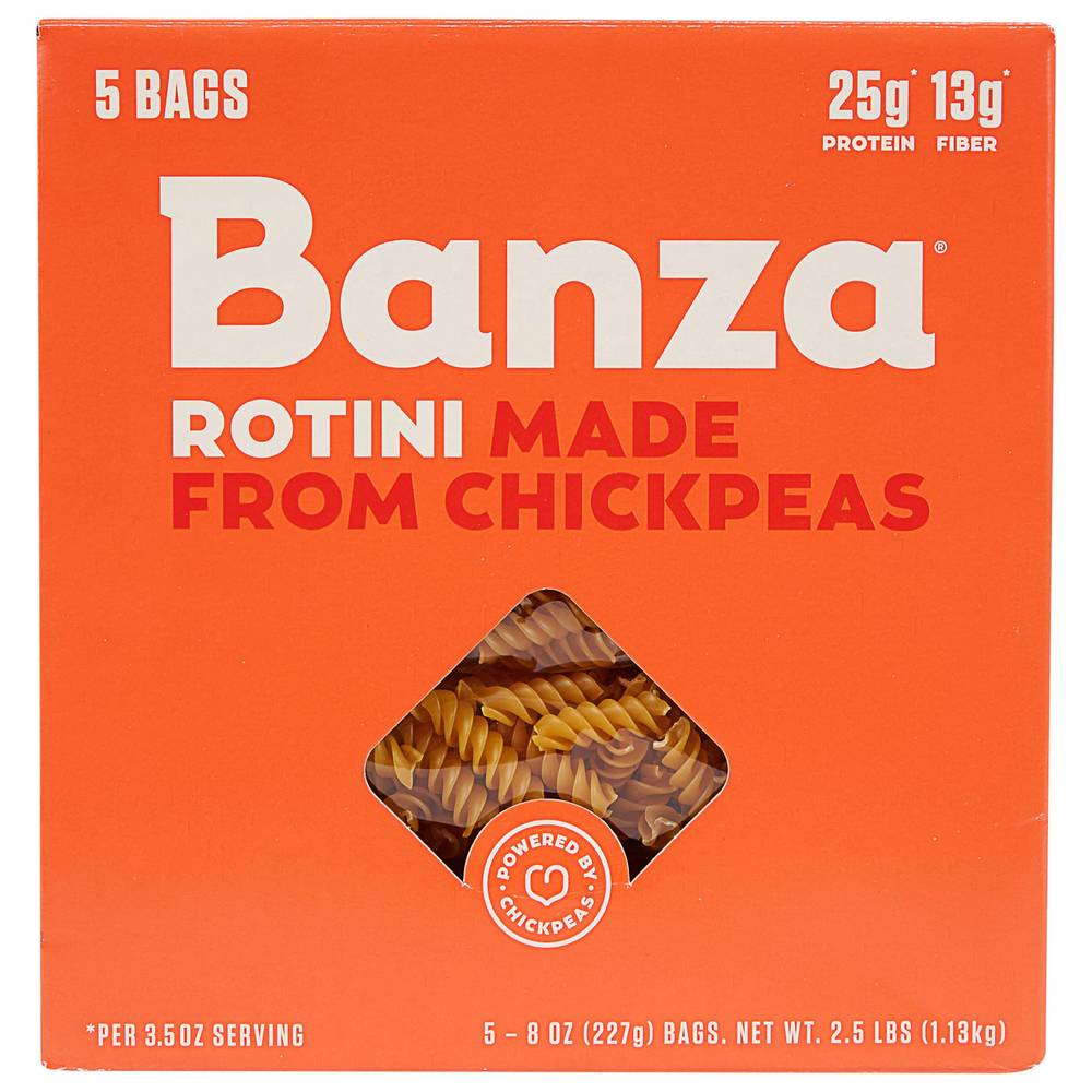 Banza Chickpea Rotini, 8 oz, 5-count