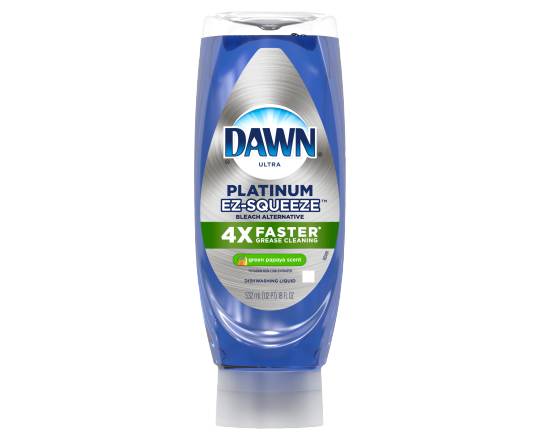 Dawn Ez-Squeeze Platinum Dishwashing Liquid Dish Soap, Green Papaya Scent, 18 fl oz (18 fl oz)