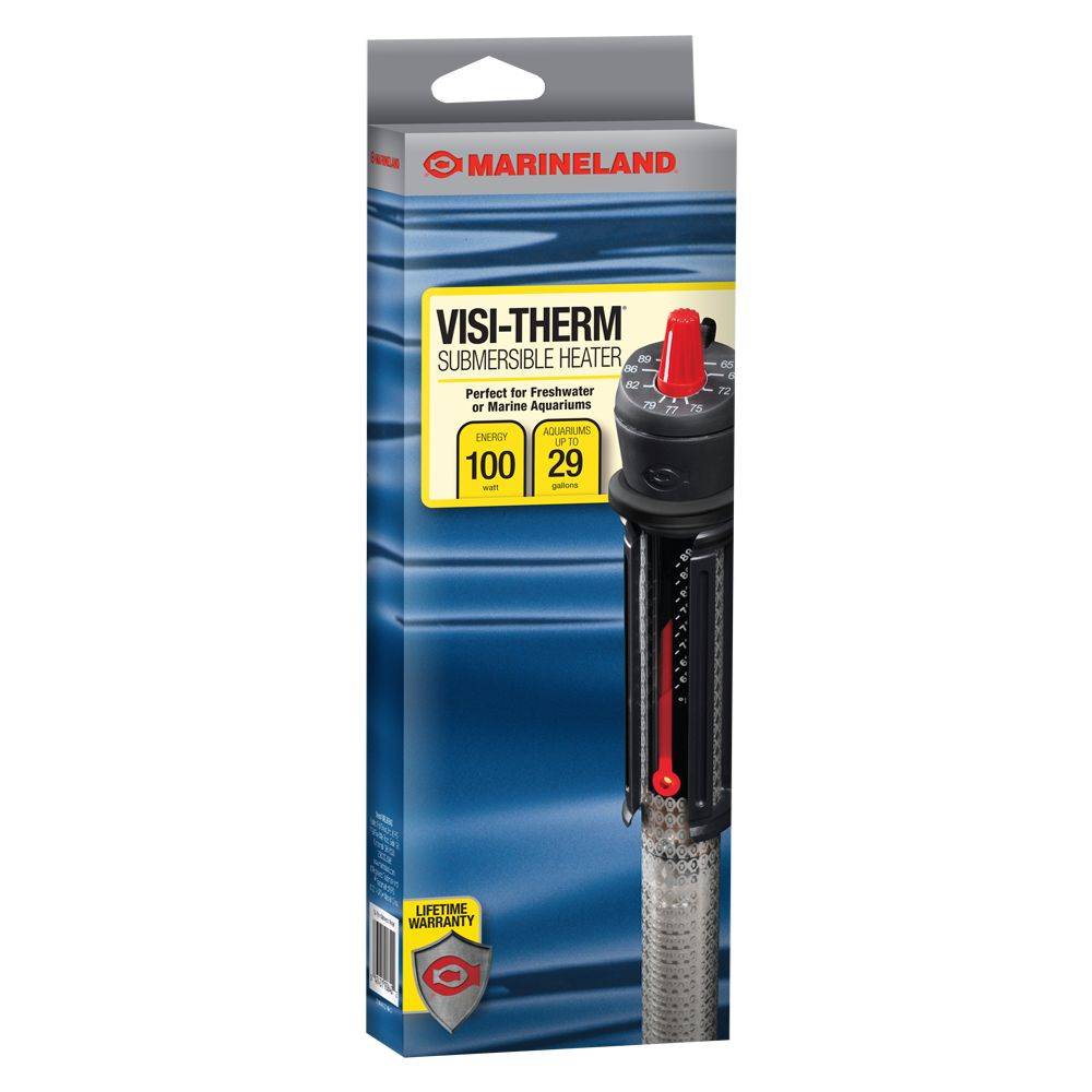 Marineland Visi-Therm Submersible Aquarium Heater 100 Watt, Assorted