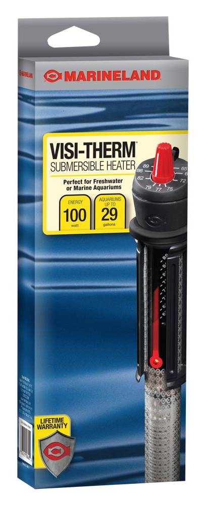 Marineland Visi-Therm Submersible Aquarium Heater 100 Watt, Assorted