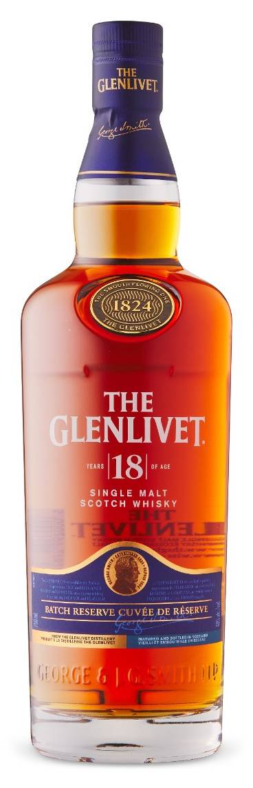 The Glenlivet Single Malt Scotch Whisky 18 Year Old (750 ml)