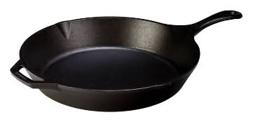 Lodge Cast Iron Skillet Pan, 13.25 in, Black