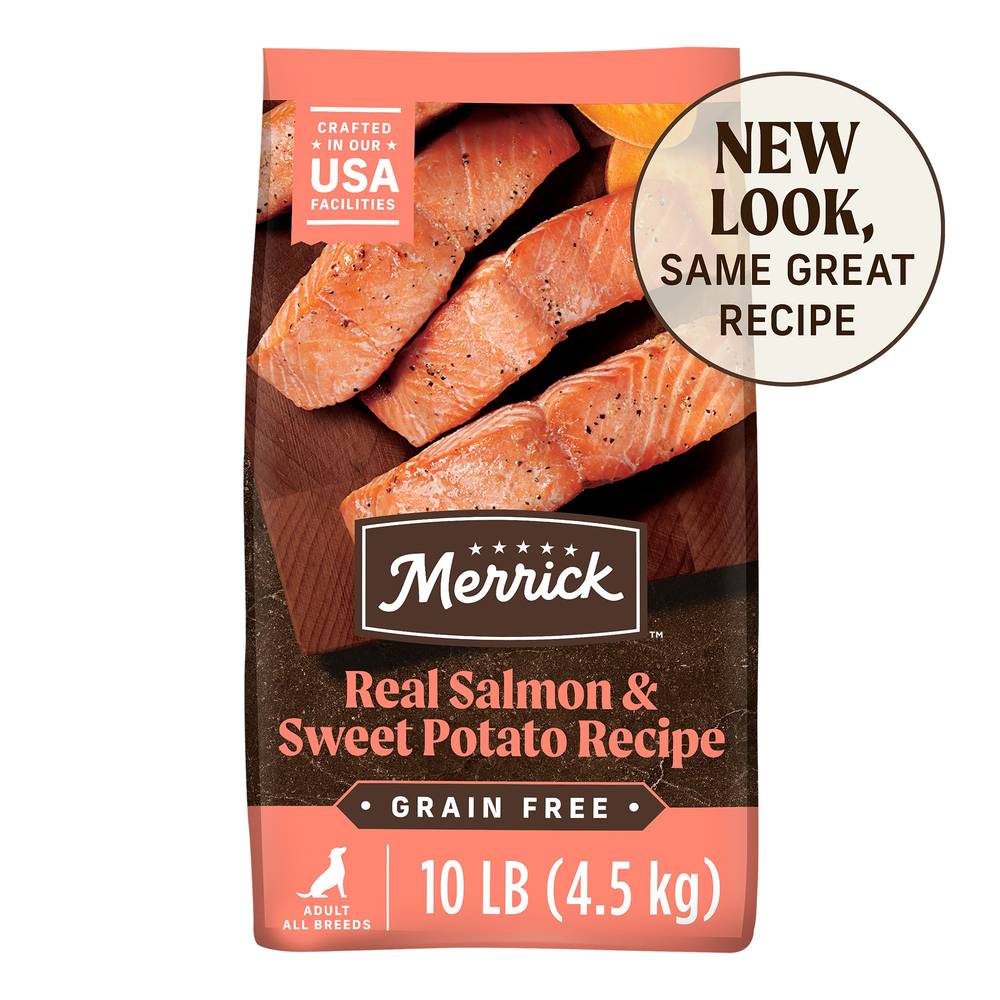 Merrick Dry Dog Food, Real Salmon and Sweet Potato (10 lbs)