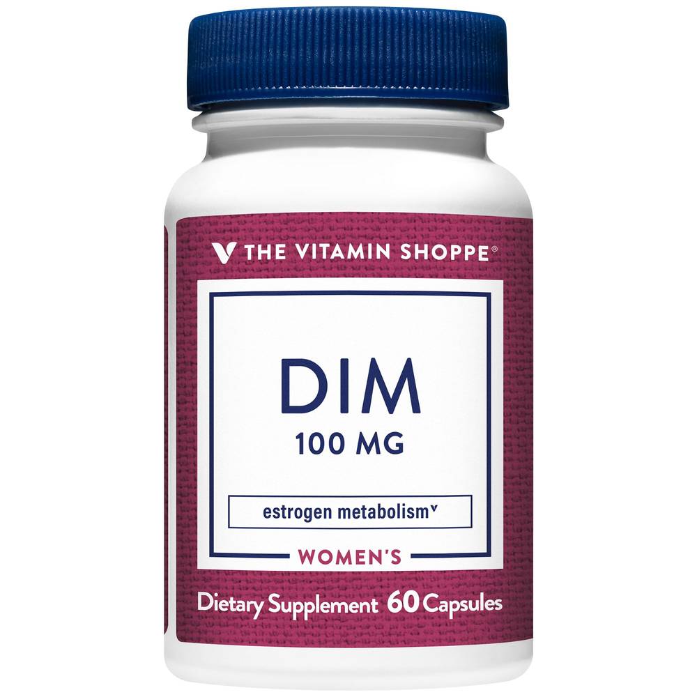 The Vitamin Shoppe Dim Estrogen Metabolism 100 mg Capsules (60 ct)