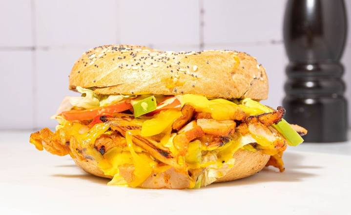 Bagel Chicken & Curry Mayo