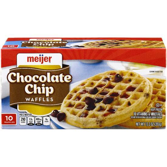 Meijer Chocolate Chip Waffles