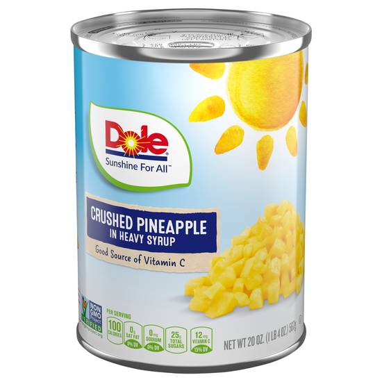 Dole Crushed Pineapple in Heavy Syrup (20 oz)
